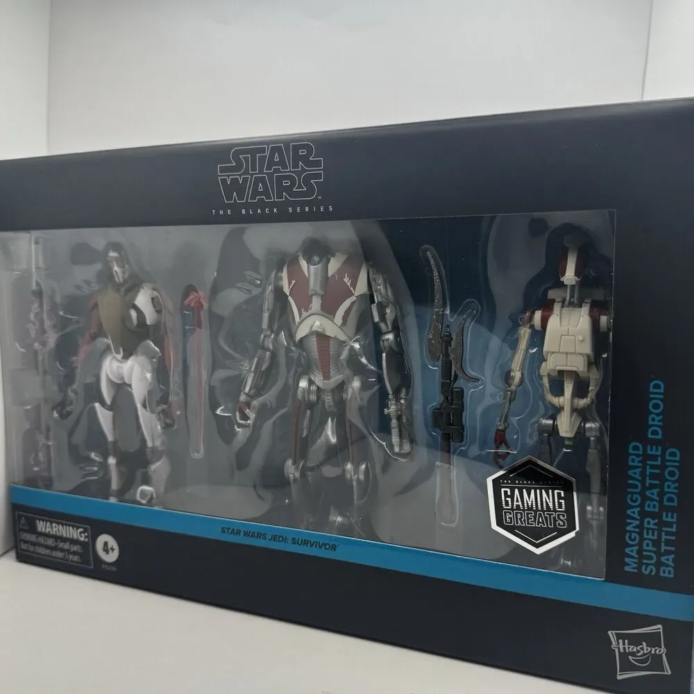 Star Wars Black Series Jedi Survivor MAGNAGUARD & SUPER BATTLE DROID 3 PACK New!